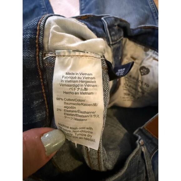 Madewell Tall Slim Straight Jeans: Distressed
Button-Front Edition size 30 - Picture 9 of 12